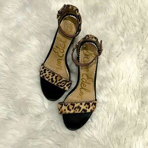 Sam Edelman Yaro Calf Hair - Leather Block Heel Sandals